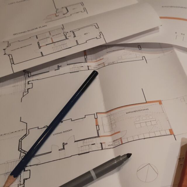 At the start of every successful architectural project lies a series of carefully crafted design options and ideas.

These are some of the initial hand-drawn plans showing our team's initial concept options for the remodel, refurbishment, and extension of a house in Walthamstow. From exploring different layout configurations to incorporating unique features, we're committed to creating a design that perfectly suits the needs and desires of our clients, all while staying within the project budget.

With each stroke of the pencil, we're gradually building a vision of what this home can and will be for our clients. Once the layout is agreed we’ll steadily build up the level of detail to obtain any necessary planning and building regulation permissions, obtain accurate costs from suitable contractors and ultimately produce a full set of detailed construction drawings which will be used to transform the property.

Stay tuned for more updates on this exciting project as we explore the possibilities and turn our sketches into reality.

#architecture
#architect
#residentialdesign
#remodel
#extensions
#refurbishment
#handdrawn
#designoptions
#sketches
#ink
#pencil
#walthamstow